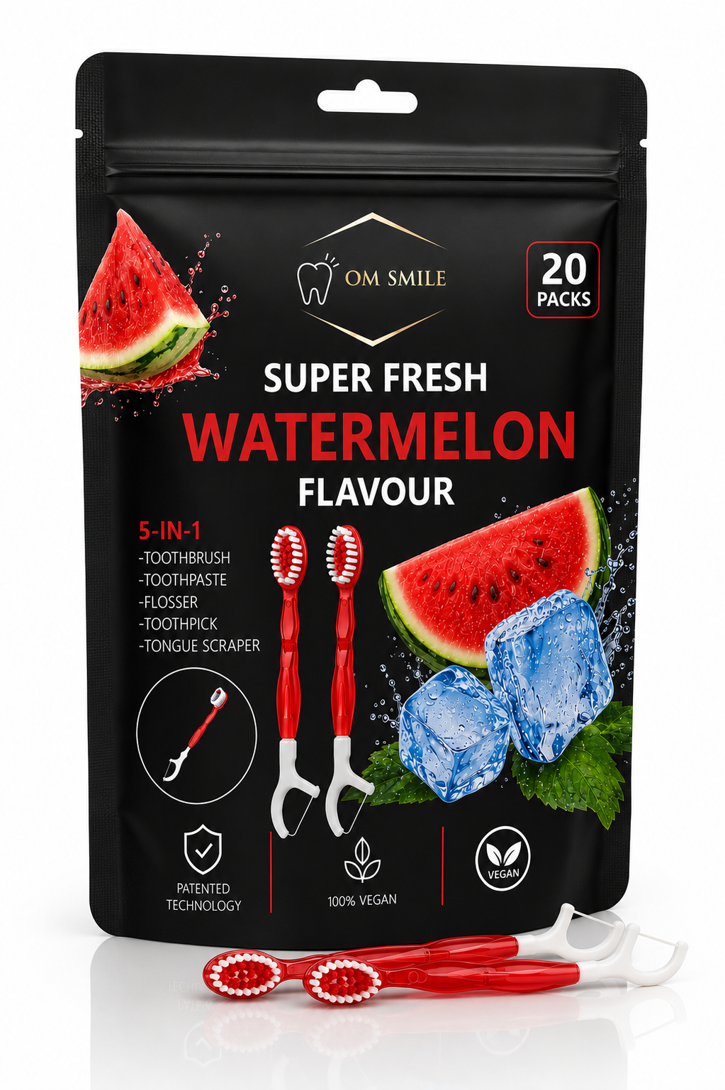 M Watermelon ToothBrush 5 in 1