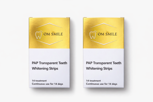 OM Smile - PAP +  Transparant Whitening Strips Duo Pack