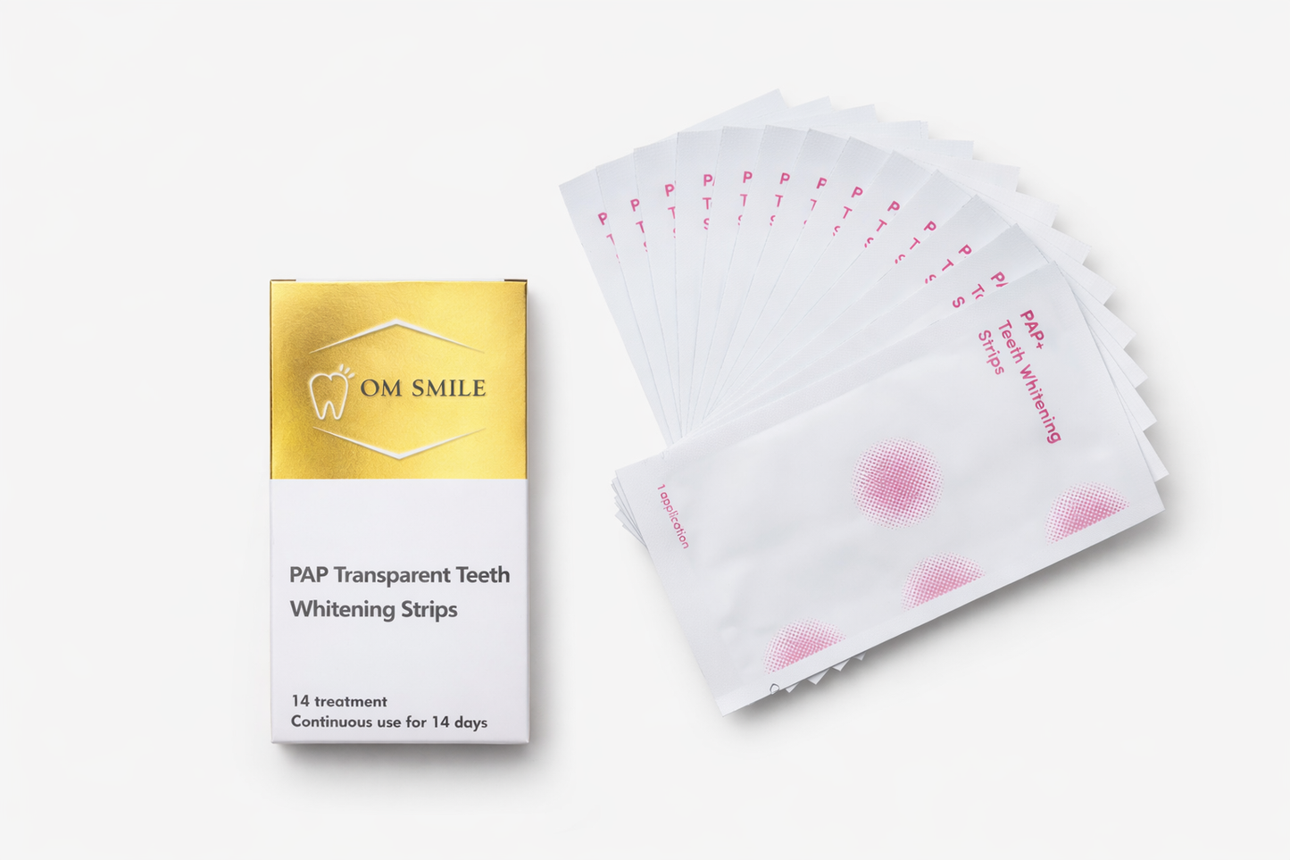 OM Smile - PAP + Transparant Whitening Strips