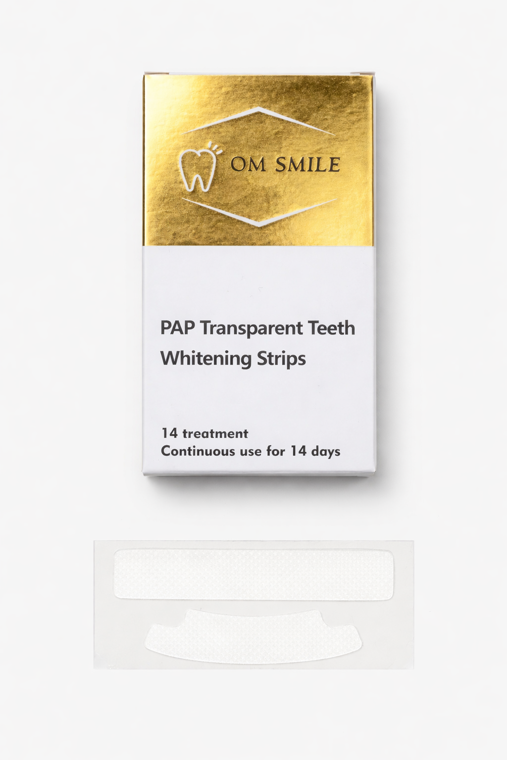 OM Smile - PAP + Transparant Whitening Strips